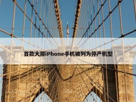 首款大屏iPhone手机被列为停产机型