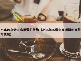 小米怎么做电商运营的优势（小米怎么做电商运营的优势与劣势）