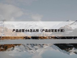 产品运营小k怎么样（产品运营累不累）