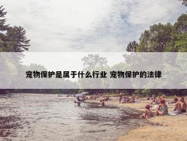 宠物保护是属于什么行业 宠物保护的法律