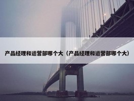 产品经理和运营部哪个大（产品经理和运营部哪个大）