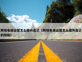 跨境电商运营怎么提升自己（跨境电商运营怎么提升自己的技能）