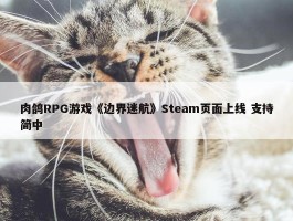 肉鸽RPG游戏《边界迷航》Steam页面上线 支持简中