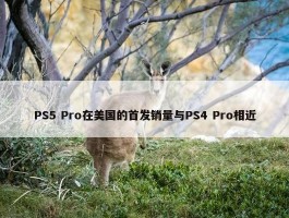 PS5 Pro在美国的首发销量与PS4 Pro相近