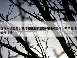 媒体人谈国足：几个归化目标都还有时间运作，明年每场都是决战