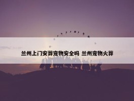 兰州上门安葬宠物安全吗 兰州宠物火葬