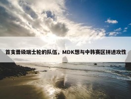 首支晋级瑞士轮的队伍，MDK想与中韩赛区拼进攻性