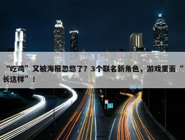 “吃鸡”又被海报忽悠了？3个联名新角色，游戏里面“长这样”！