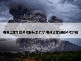 电商运营年度绩效目标怎么写 电商运营薪酬绩效方案