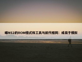 曝NS2的ROM格式和工具与前代相同：或易于模拟