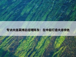 专访大连英博总经理陈东：在中超打造大连特色