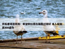 开拓者球迷阴阳：希望利拉德在雄鹿过得好 本人回复：真NM虚伪