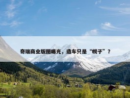 奇瑞商业版图曝光，造车只是“幌子”？