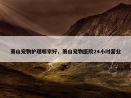 萧山宠物护理哪家好，萧山宠物医院24小时营业