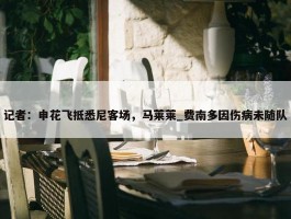 记者：申花飞抵悉尼客场，马莱莱_费南多因伤病未随队