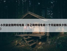 小伙副业做跨境电商（自己做跨境电商一个月能赚多少钱）