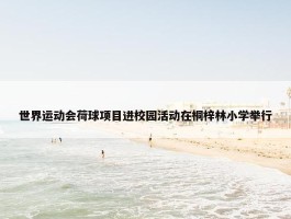 世界运动会荷球项目进校园活动在桐梓林小学举行