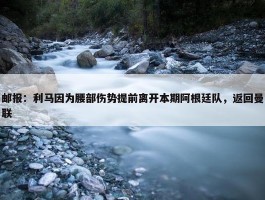 邮报：利马因为腰部伤势提前离开本期阿根廷队，返回曼联