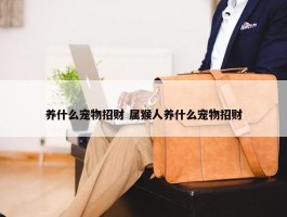 养什么宠物招财 属猴人养什么宠物招财