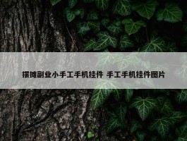 摆摊副业小手工手机挂件 手工手机挂件图片