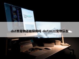 dnf界宠物还能获得吗 dnf2021宠物获取