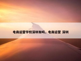 电商运营学校深圳有吗，电商运营 深圳