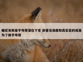 曝尼克斯是字母哥潜在下家 前者交易唐斯真实目的或是为了换字母哥