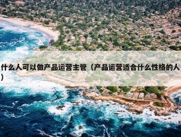 什么人可以做产品运营主管（产品运营适合什么性格的人）