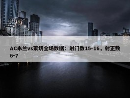 AC米兰vs莱切全场数据：射门数15-16，射正数6-7