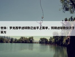 世体：罗克西甲进球数已追平上赛季，预期进球数仅次于莱万