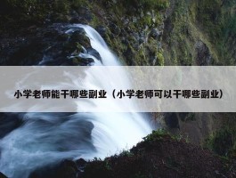 小学老师能干哪些副业（小学老师可以干哪些副业）