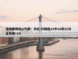 逐渐展现核心气质！杰伦-约翰逊14中10砍25分 正负值+14