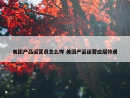 美团产品运营员怎么样 美团产品运营应届待遇