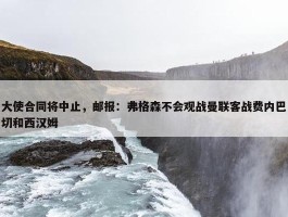 大使合同将中止，邮报：弗格森不会观战曼联客战费内巴切和西汉姆