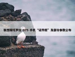 联想摩托罗拉 G75 手机“证件照”及部分参数公布