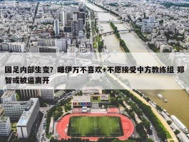 国足内部生变？曝伊万不喜欢+不愿接受中方教练组 郑智或被逼离开