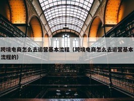 跨境电商怎么去运营基本流程（跨境电商怎么去运营基本流程的）