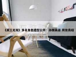 《真三无双》多名角色造型公开：孙策英姿 阴鸷袁绍