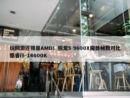 玩网游还得是AMD！锐龙5 9600X魔兽帧数对比酷睿i5-14600K