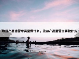 旅游产品运营专员是做什么，旅游产品运营主要做什么