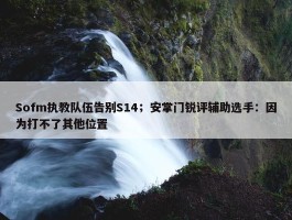 Sofm执教队伍告别S14；安掌门锐评辅助选手：因为打不了其他位置