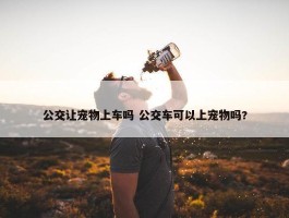 公交让宠物上车吗 公交车可以上宠物吗?