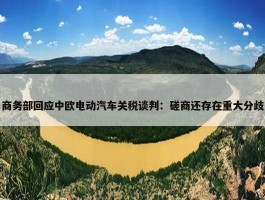 商务部回应中欧电动汽车关税谈判：磋商还存在重大分歧