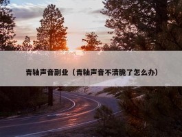 青轴声音副业（青轴声音不清脆了怎么办）