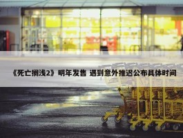 《死亡搁浅2》明年发售 遇到意外推迟公布具体时间