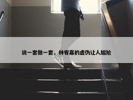 说一套做一套，林宥嘉的虚伪让人尴尬