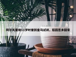 阿尔瓦雷斯11岁时曾到皇马试训，后因思乡回家