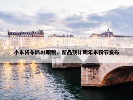 小米将布局AI眼镜，新品预计明年米粉节发布