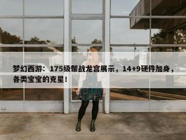 梦幻西游：175级帮战龙宫展示，14+9硬件加身，各类宝宝的克星！