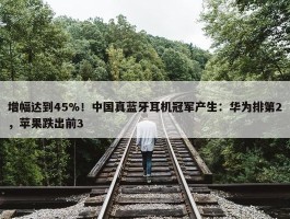 增幅达到45%！中国真蓝牙耳机冠军产生：华为排第2，苹果跌出前3